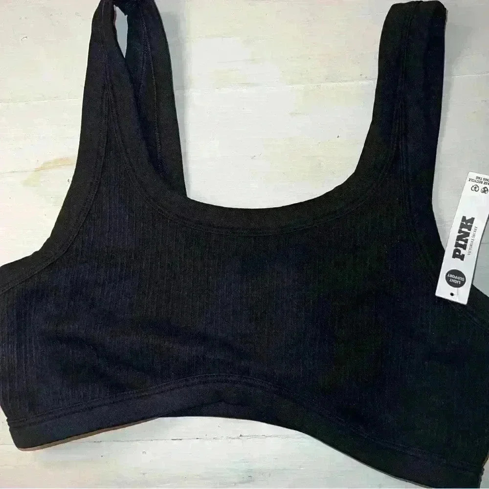 PINK Victoria's Secret Black Women's Intimate Sports Bra